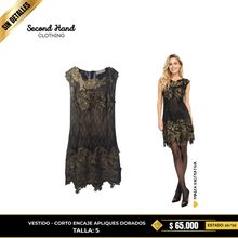 Vestido corto encaje