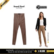 Pantalón cuerina tiro alto