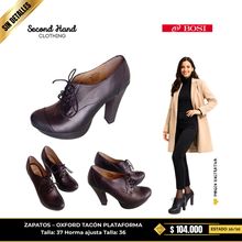 Zapatos oxford tacón plataforma