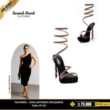 Tacones listones cruzados